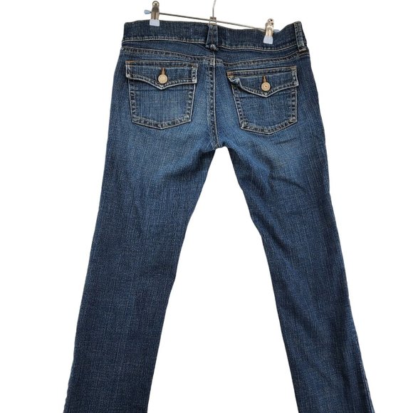 Old Navy Jeans Women’s 5 Pocket Medium Wash Straight leg stretch Blue  6 - Picture 9 of 11
